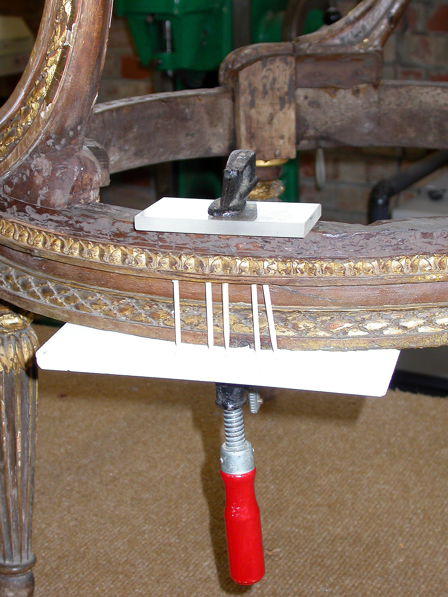 A Georges Jacob giltwood armchair
