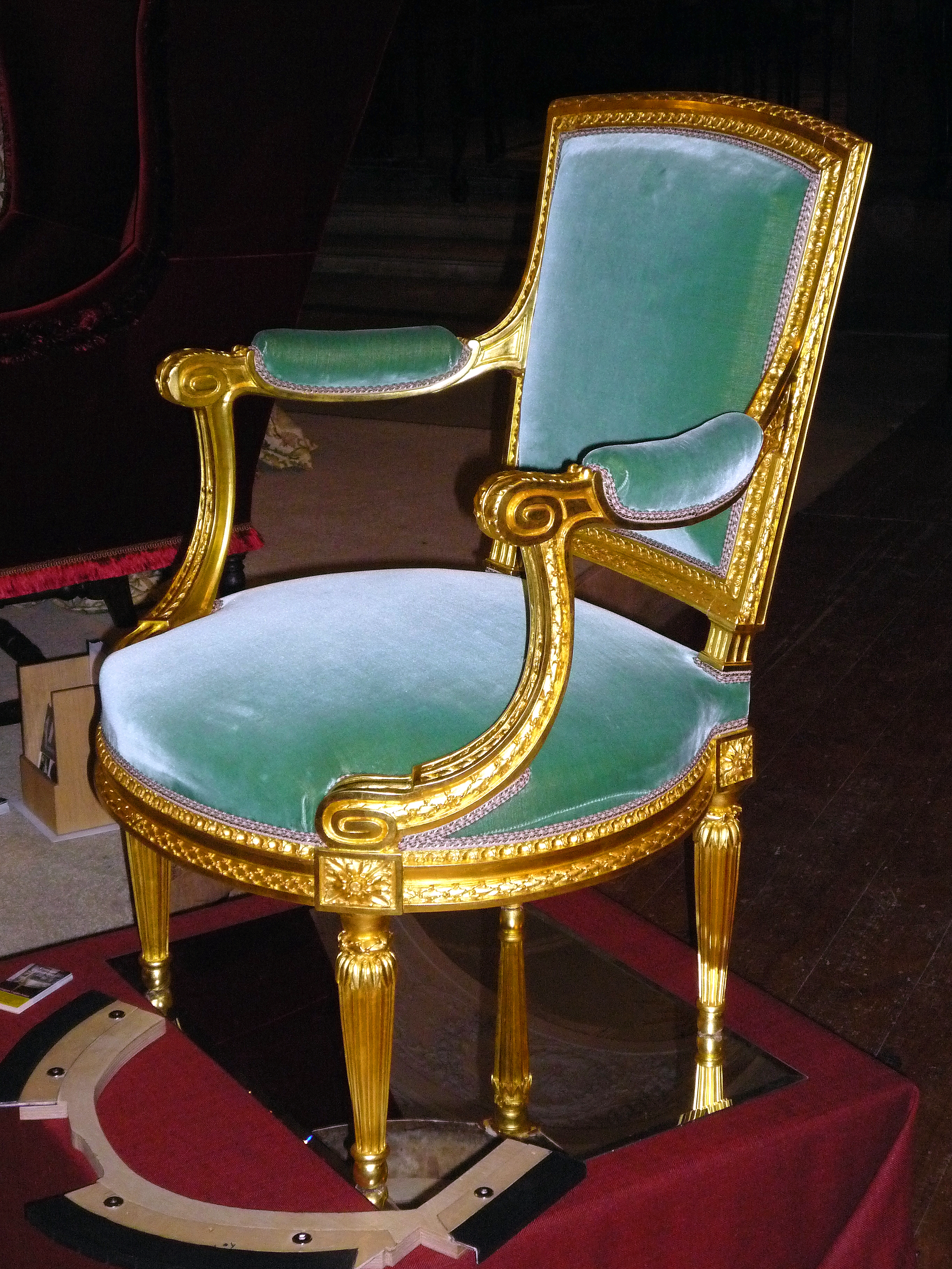 A Georges Jacob giltwood armchair