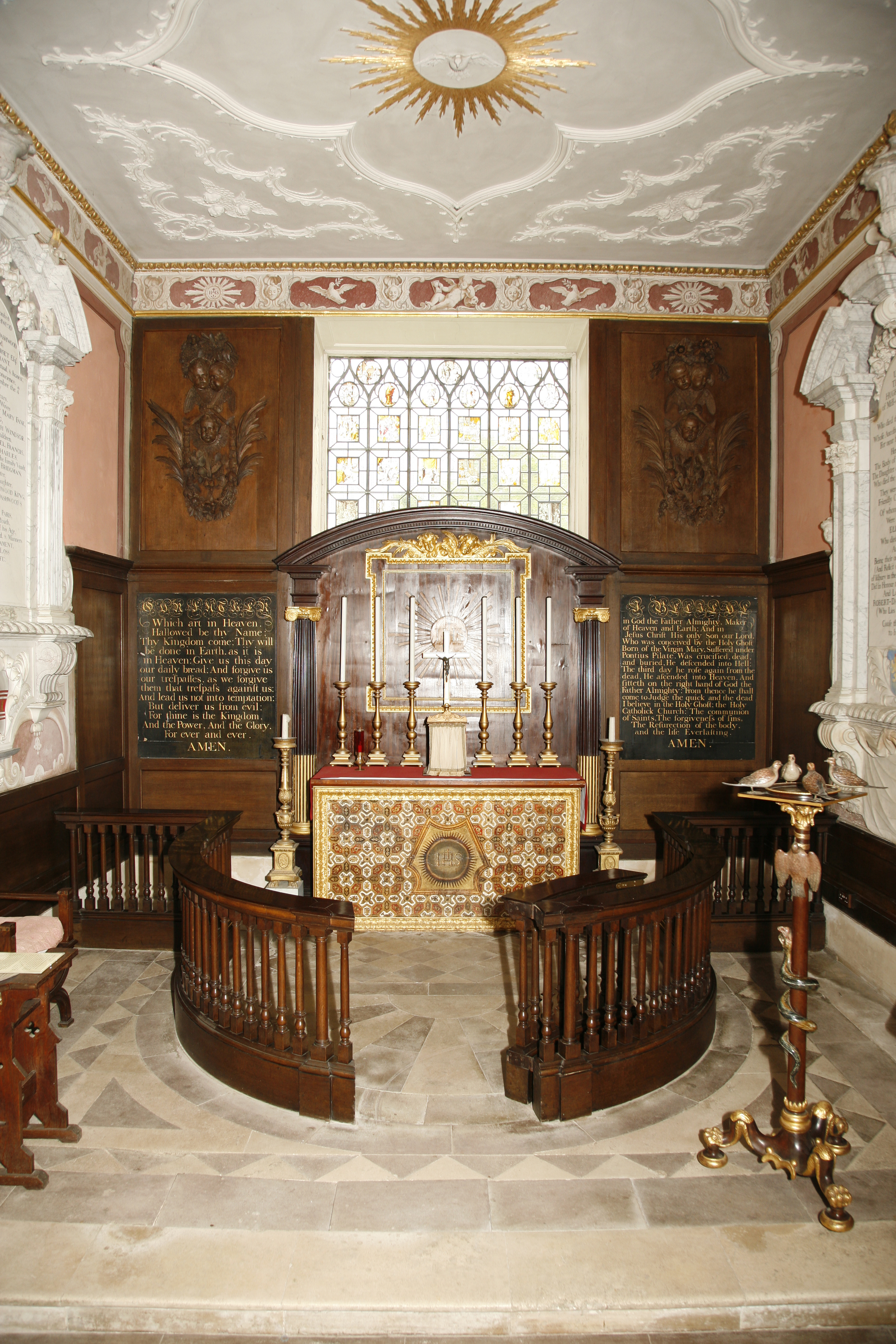 Trophy Carvings, West Wycombe Church
