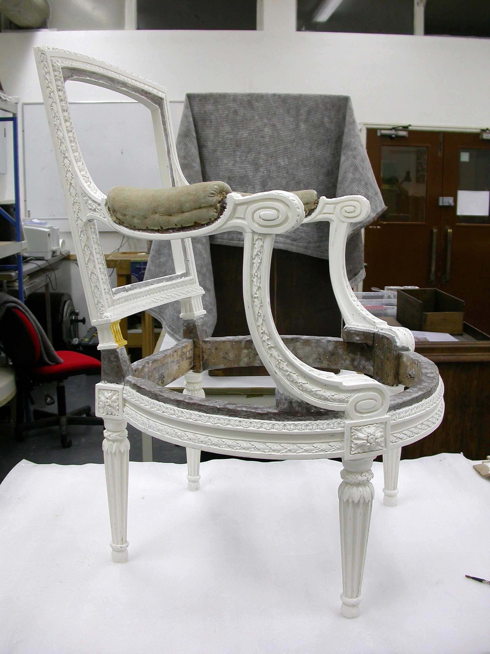 A Georges Jacob giltwood armchair