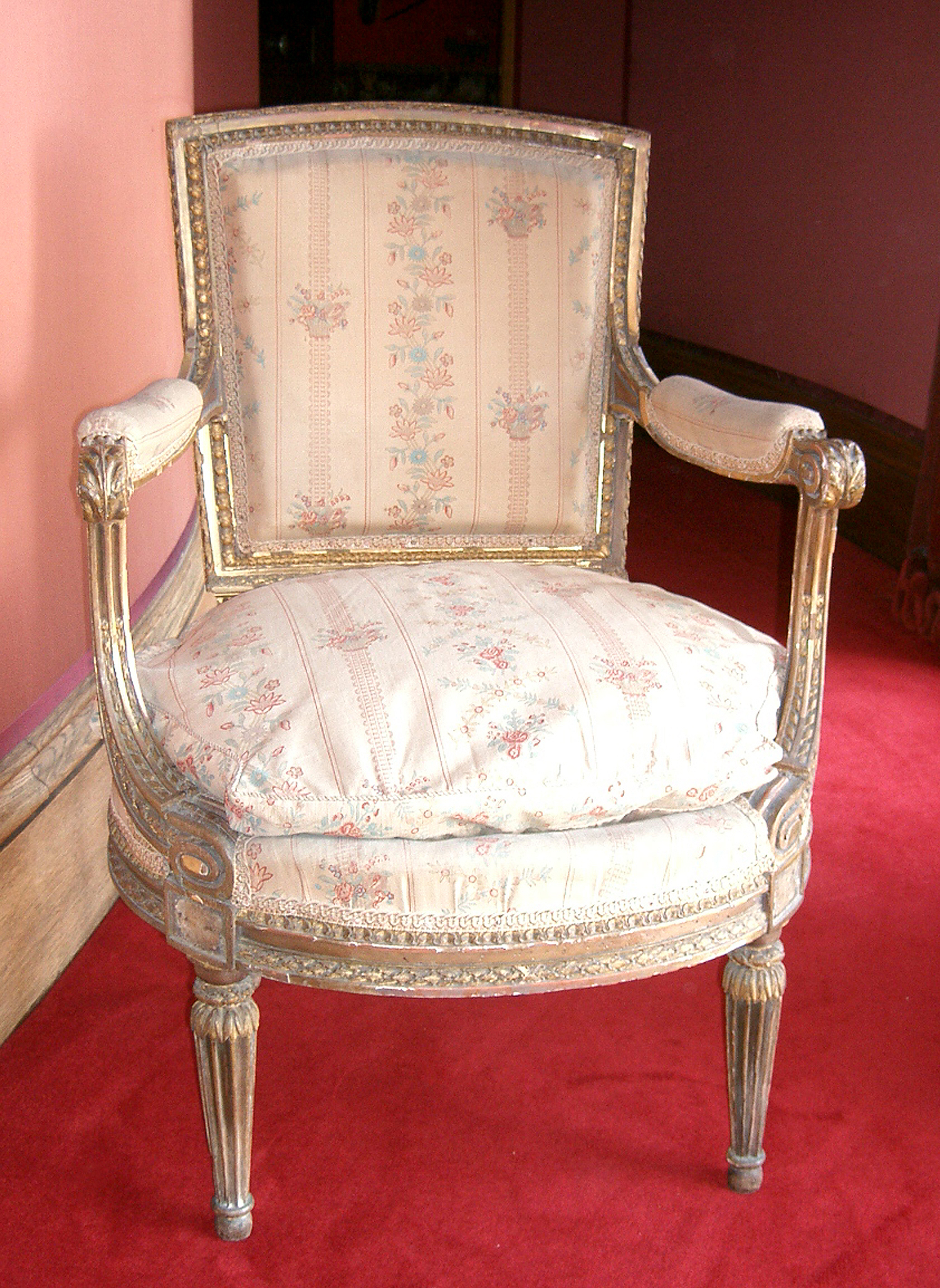A Georges Jacob giltwood armchair