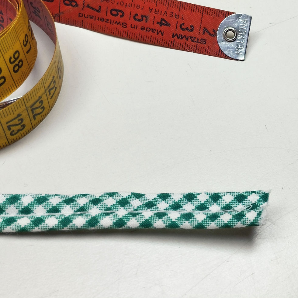 Miniature : Passepoil en polycoton, vichy, 5 mm