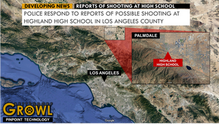 Suspect in custody after reports of shots fired at Los Angeles County high school