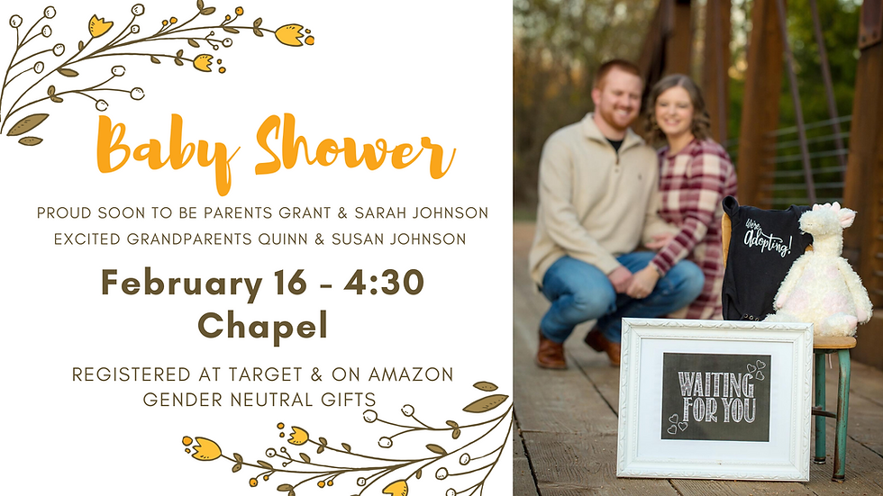 Sarah & Grant Johnson's Baby Shower