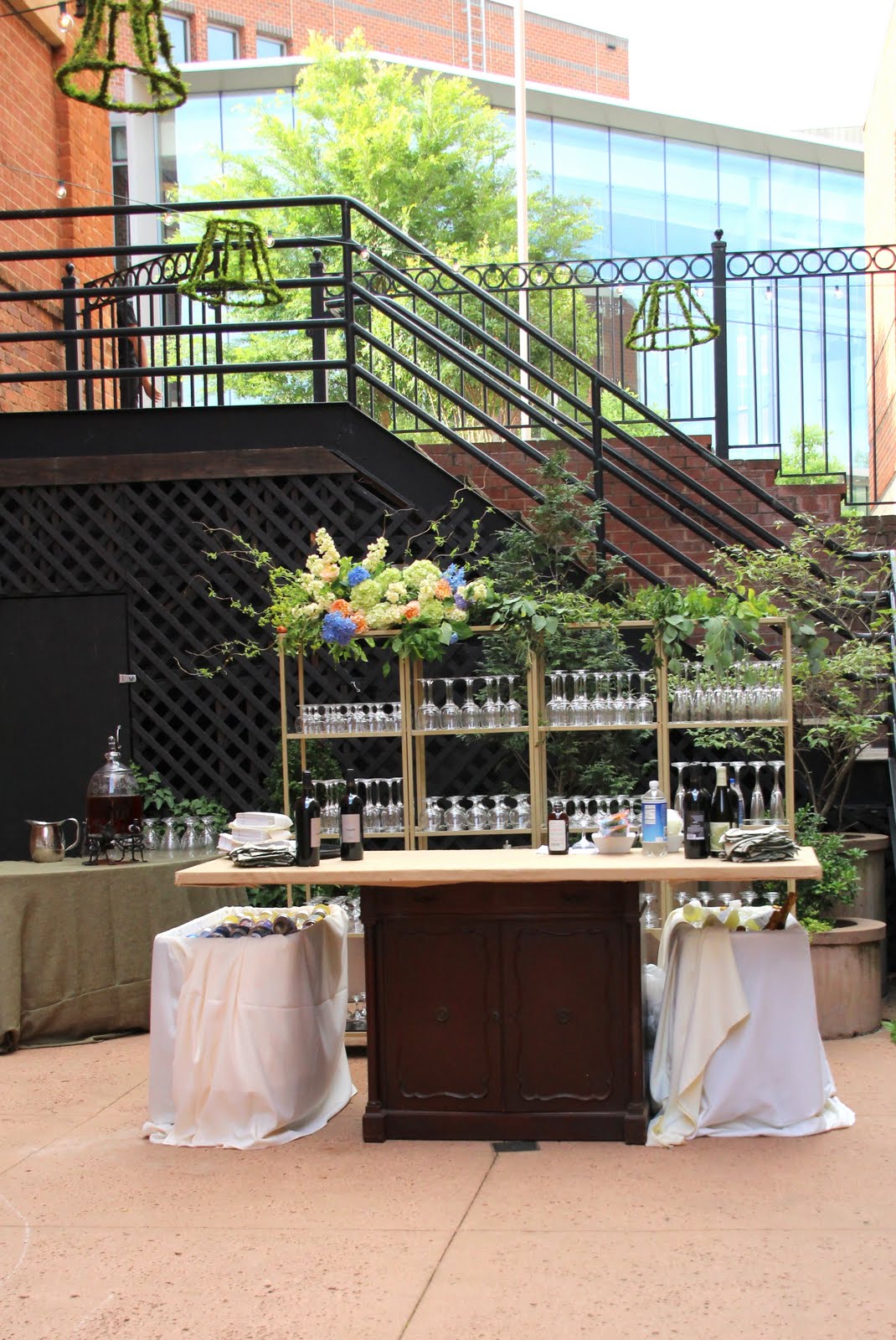 Courtyard Larkin's Catering Greenville, SC