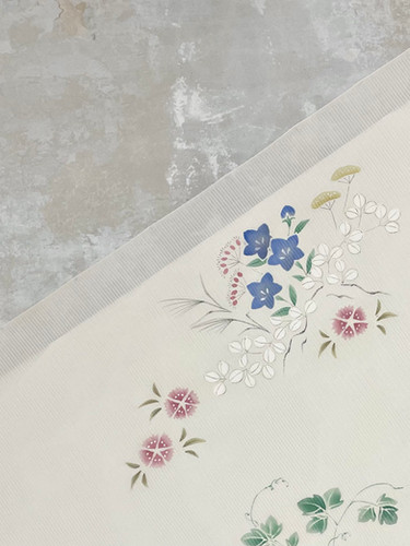 名古屋帯　草木染め　春の花 名古屋帯草木染め春の花