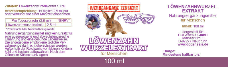 Miniaturbild: Beschreibung von Löwenzahn – Wurzelextrakt 100ml