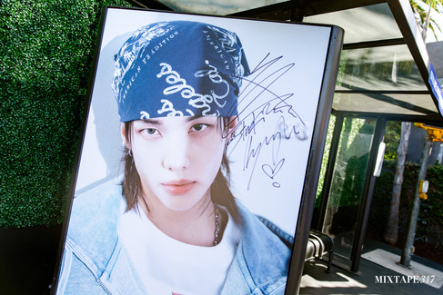 Hyunjin x GUESS Pop Up Took Over GUESS JEANS on Melrose Photo Rebecca Rowe