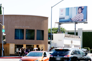 Hyunjin x GUESS Pop Up Took Over GUESS JEANS on Melrose Photo Rebecca Rowe