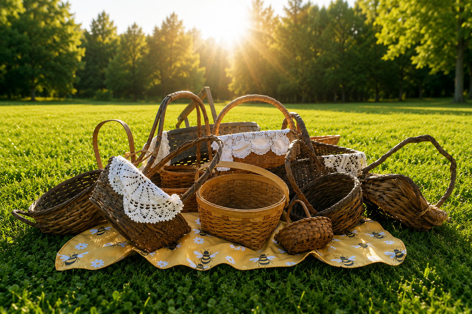 Vintage Gathering Baskets