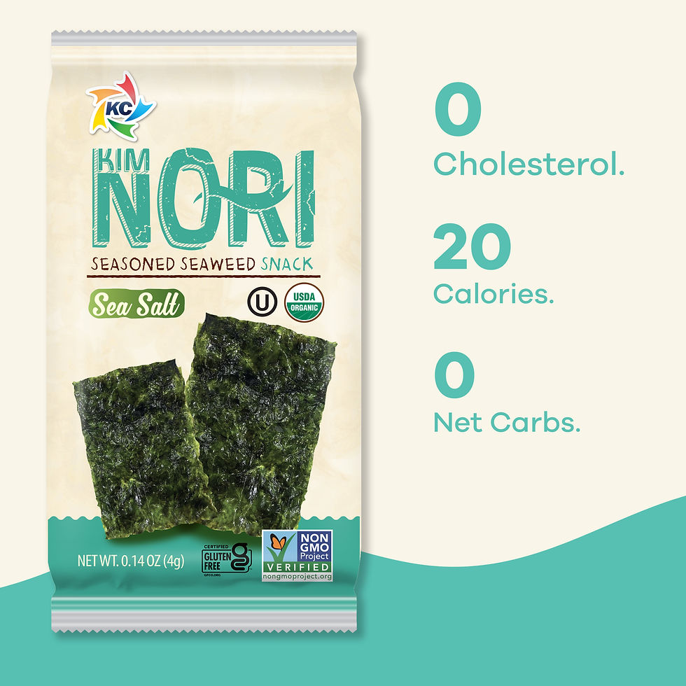 Organic Seaweed Snacks made in USA, Kimnori USA Cerritos CA, Elkridge MD