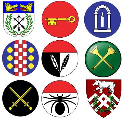Officer badges and heraldry