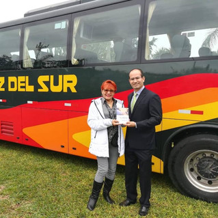 Lanzamiento del bus coach eléctrico de mayor autonomía de Latinoamérica junto con Cruz del Sur como operador.