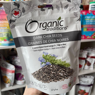 Dark Chia Seeds By Organic Traditions