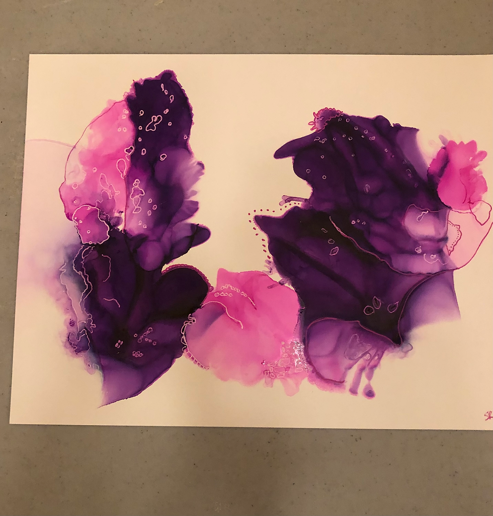 2023.11 - Sabrina R. Alcohol Ink Sample 2