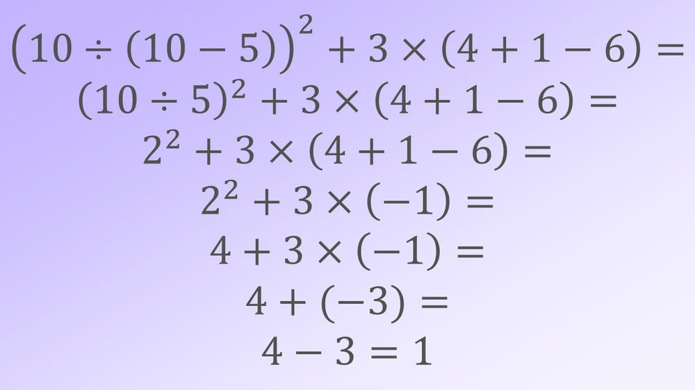 Primeiro Resolve A Multiplicação Ou A Soma