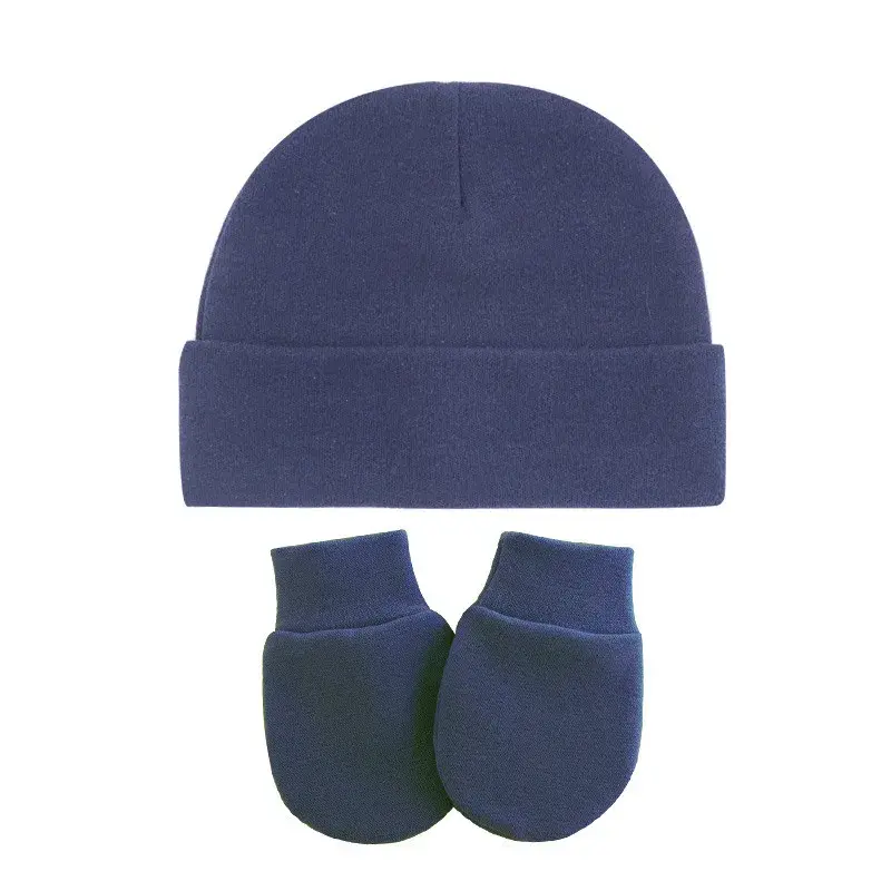 Thumbnail: Custom Newborn Baby Hat & Mittens Personalised Pink Hat and Mittens Set