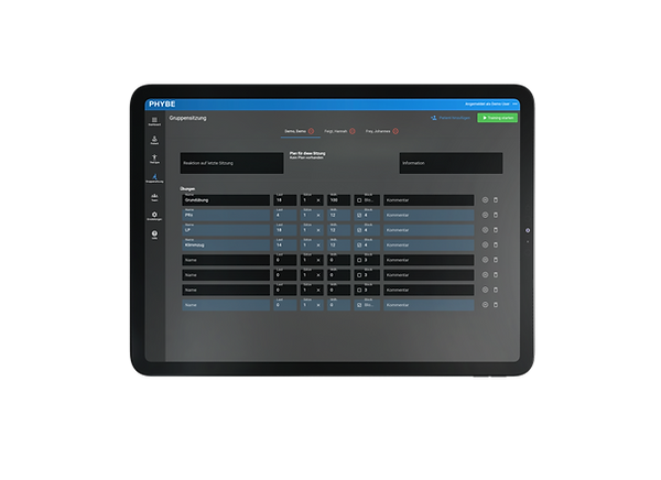 Gruppensitzung Training
