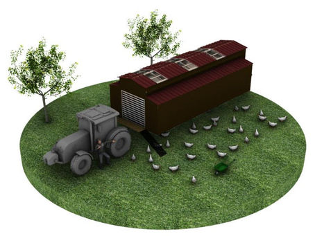 LP CB → Structure sur remorque :