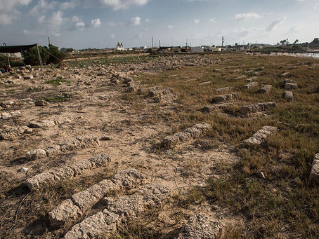 Fouilles du cimetière chrétien d'Atlit