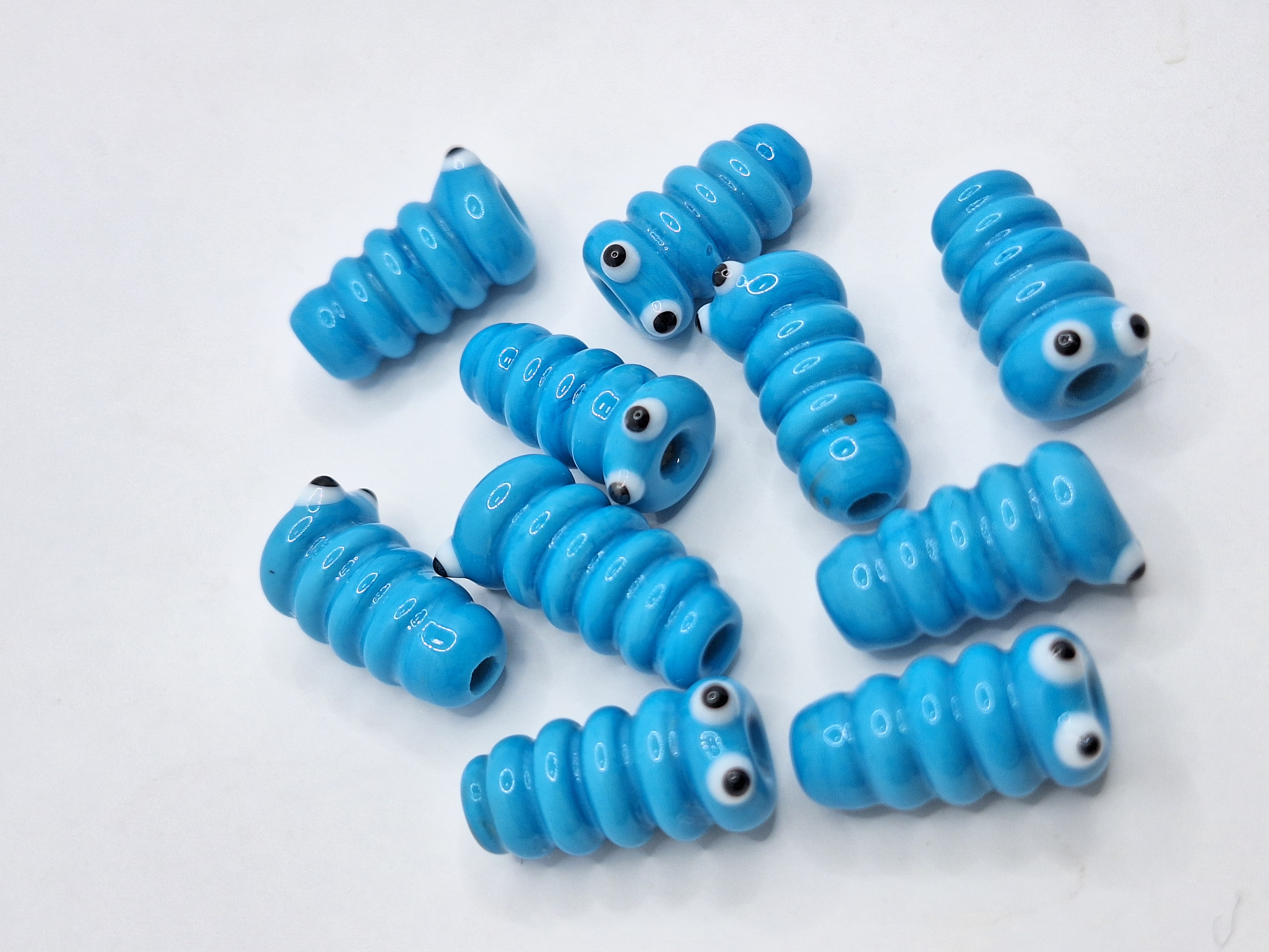 Turquoise Caterpillar Bead