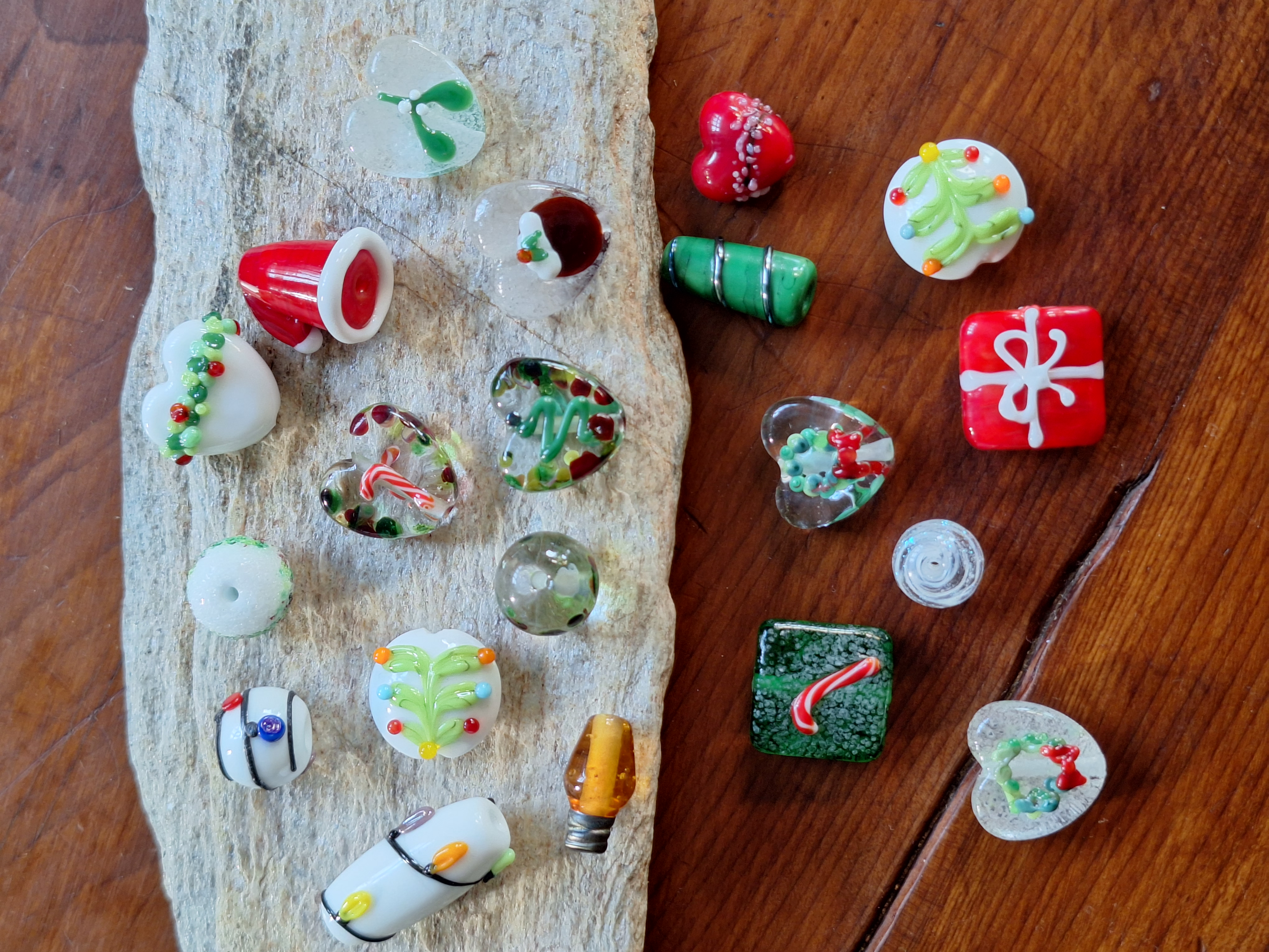 20 Huge Christmas Bead Bundle - Other Artists Beads