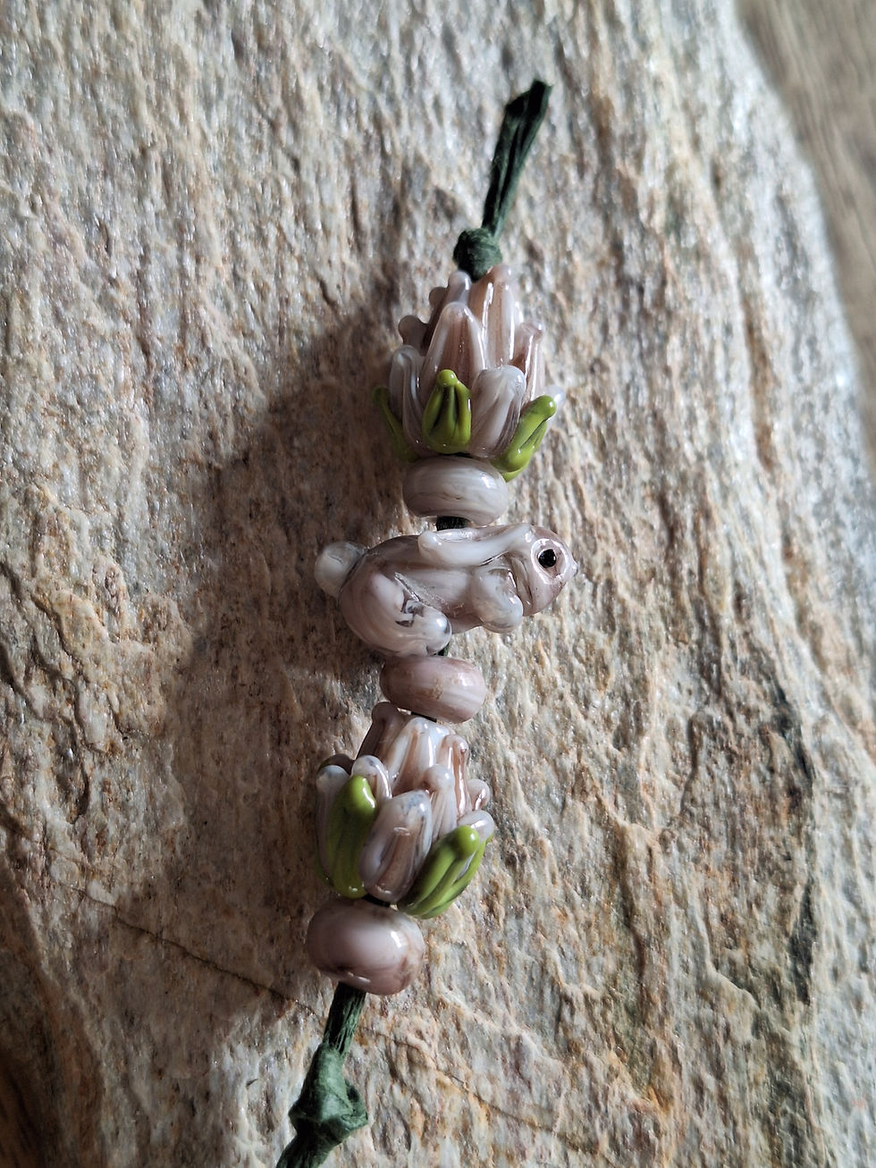 Bunny and Flowers Bead Set