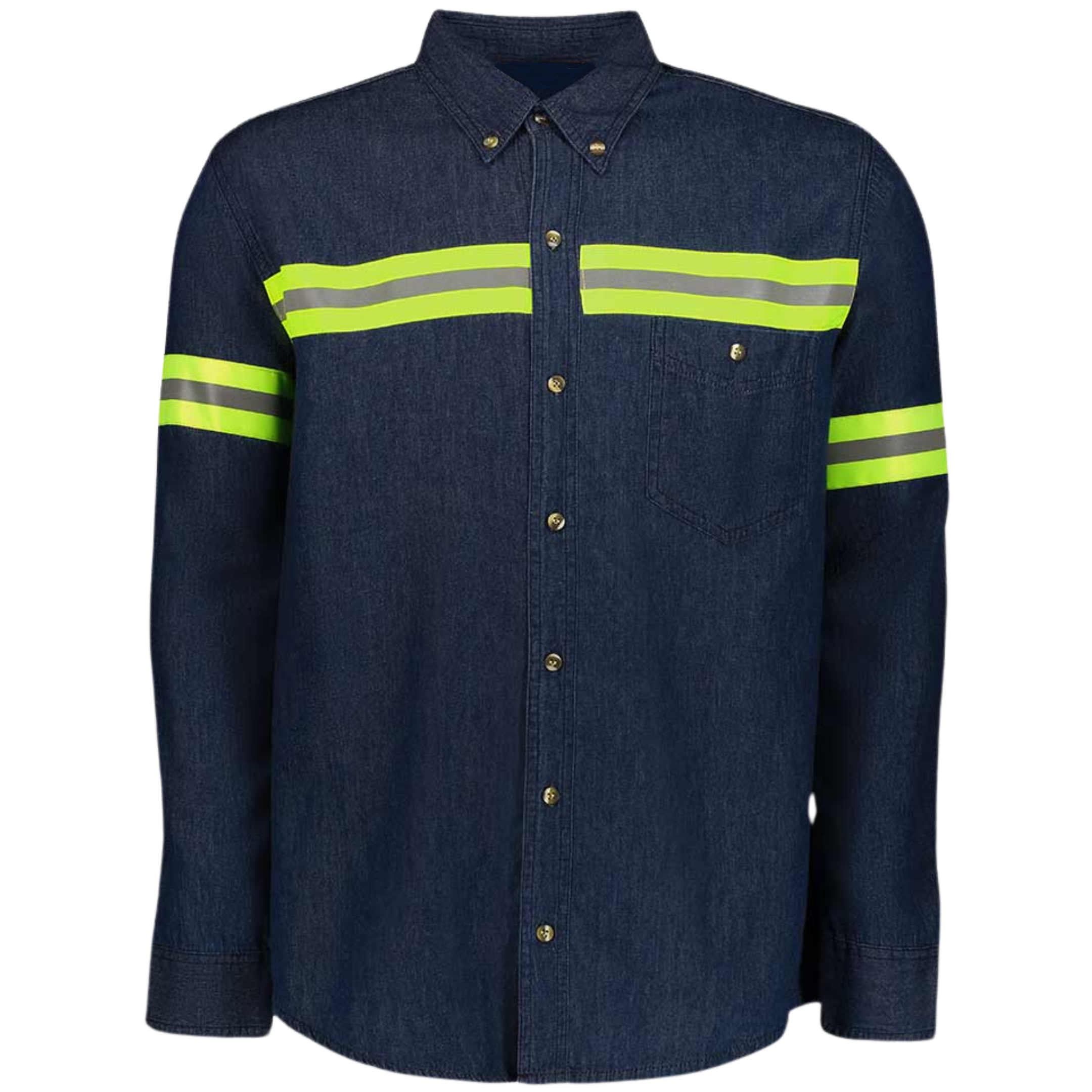 Camisa Mezclilla Con Reflejante