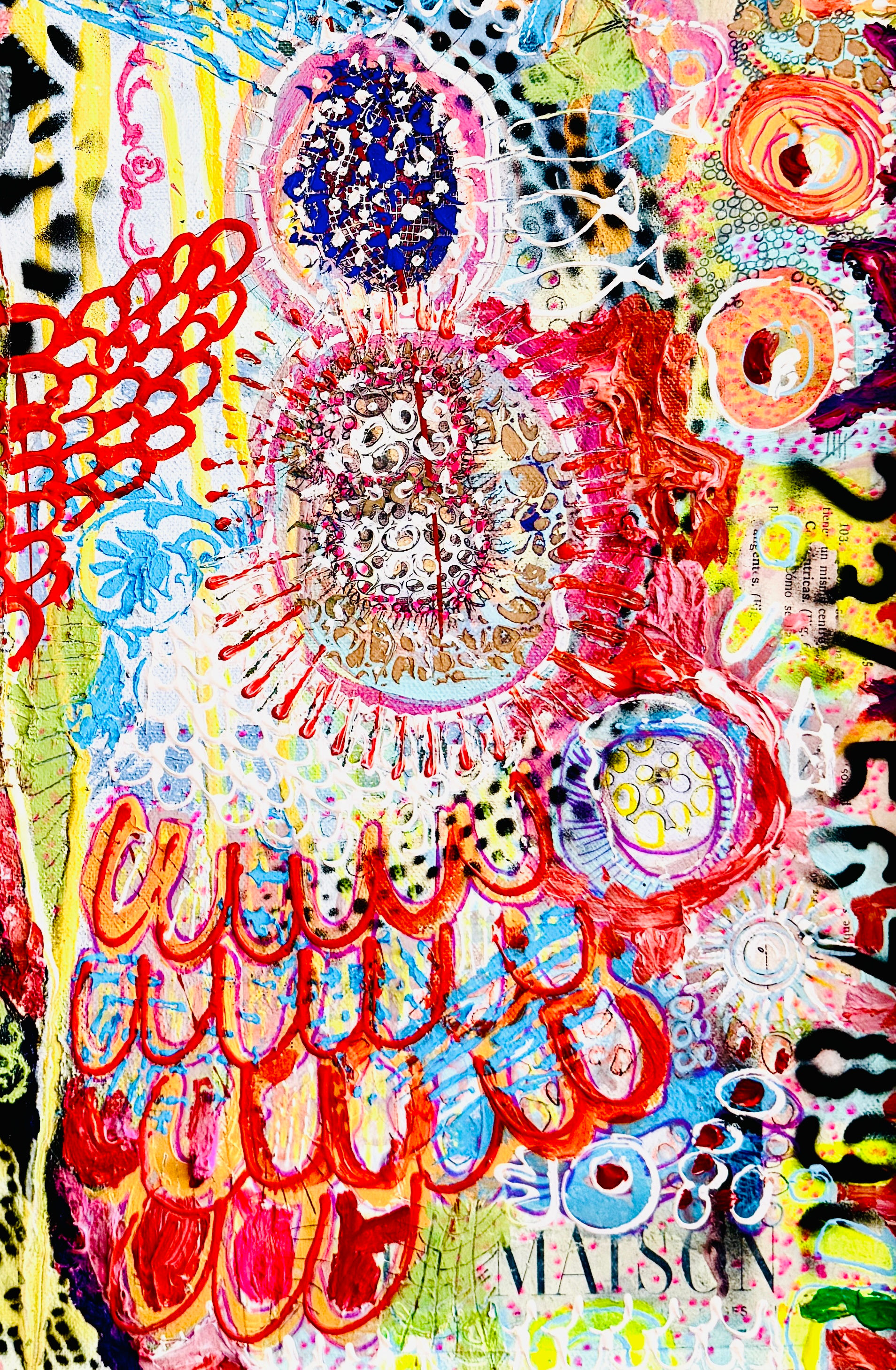 Madame Maison 2026: Acryl Mixed Media on Canvas