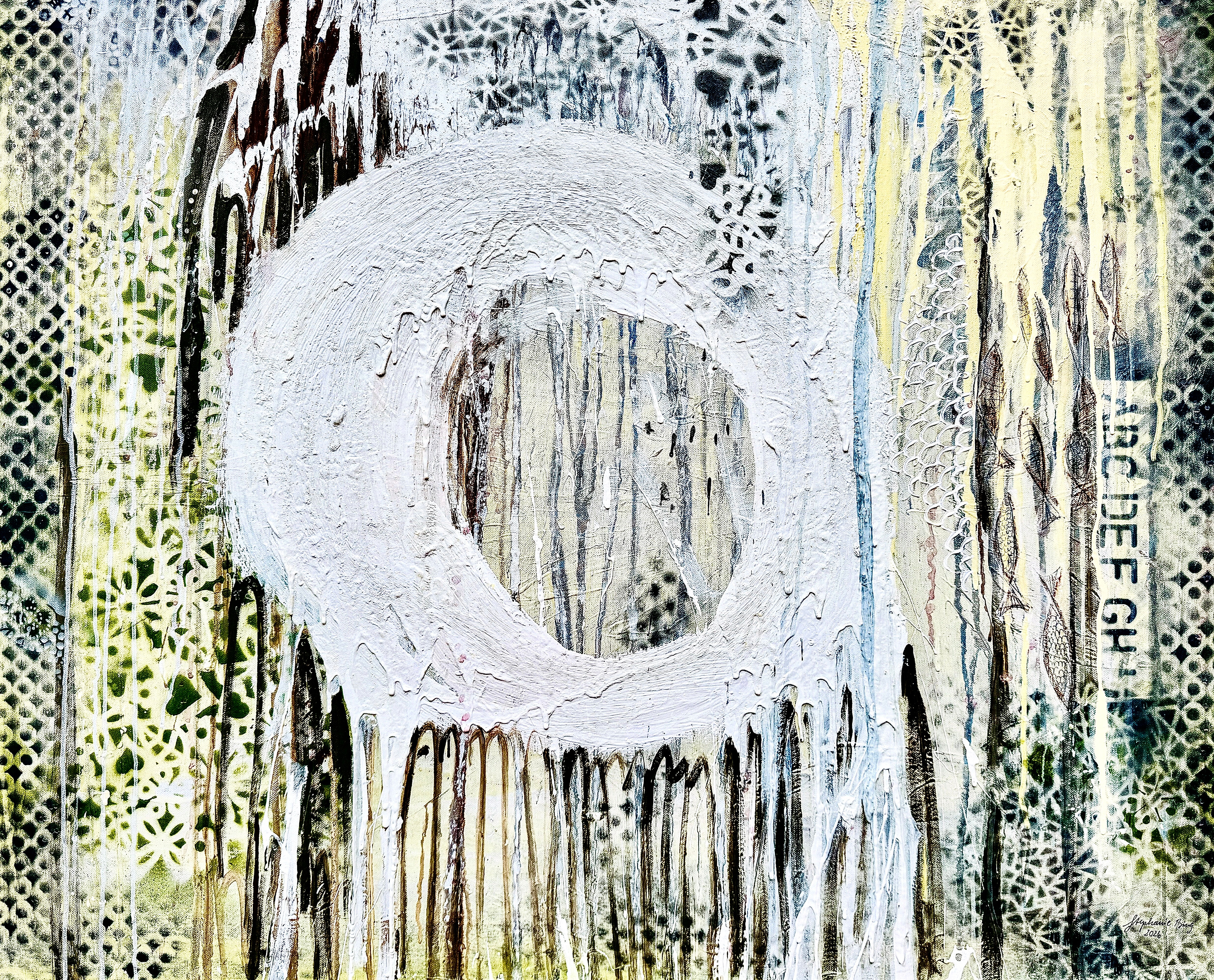 Code White 2026: Acryl Mixed Media on Canvas