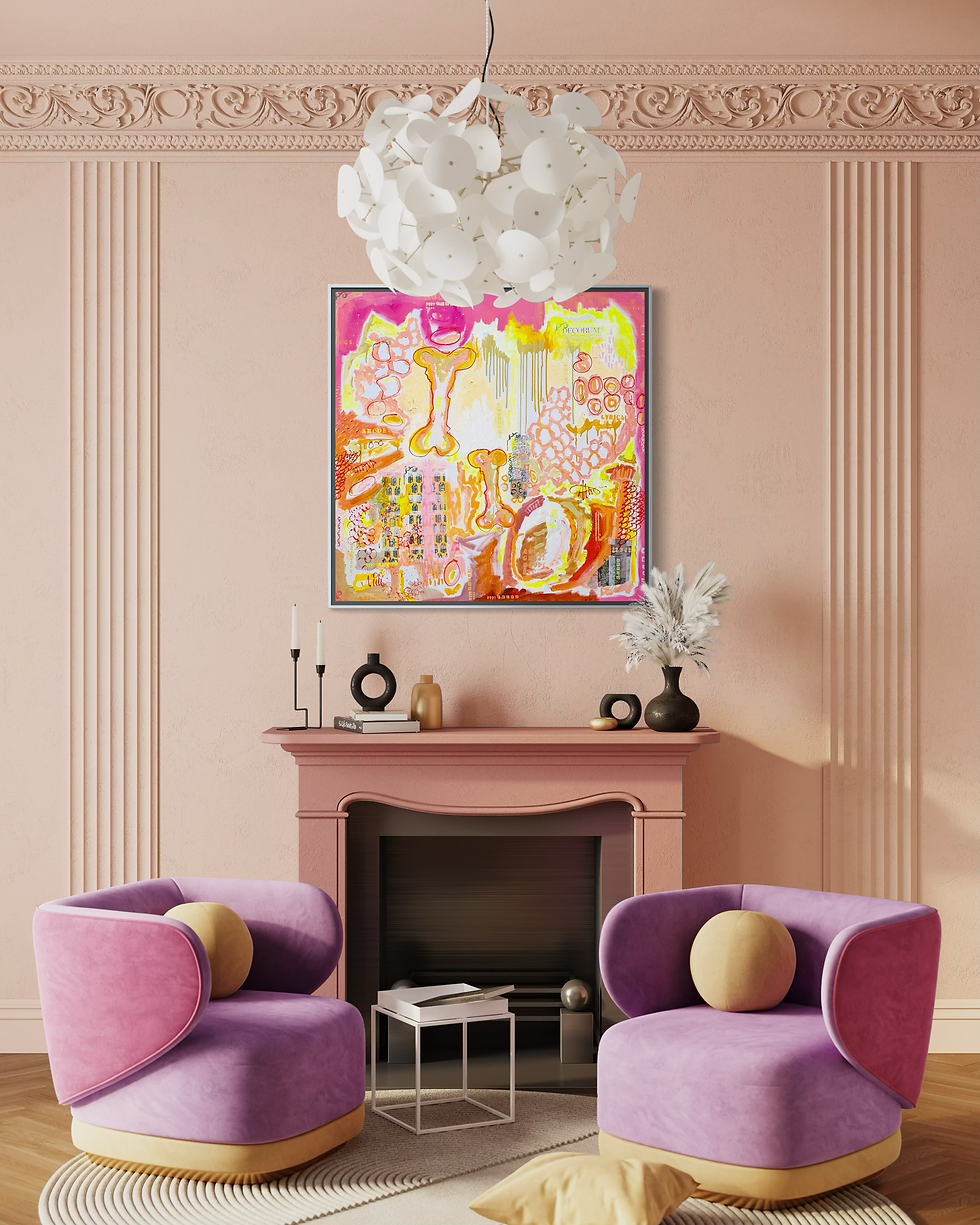 Miniaturbild: Lyrical Decorum 2026: Acryl Mixed Media on Canvas