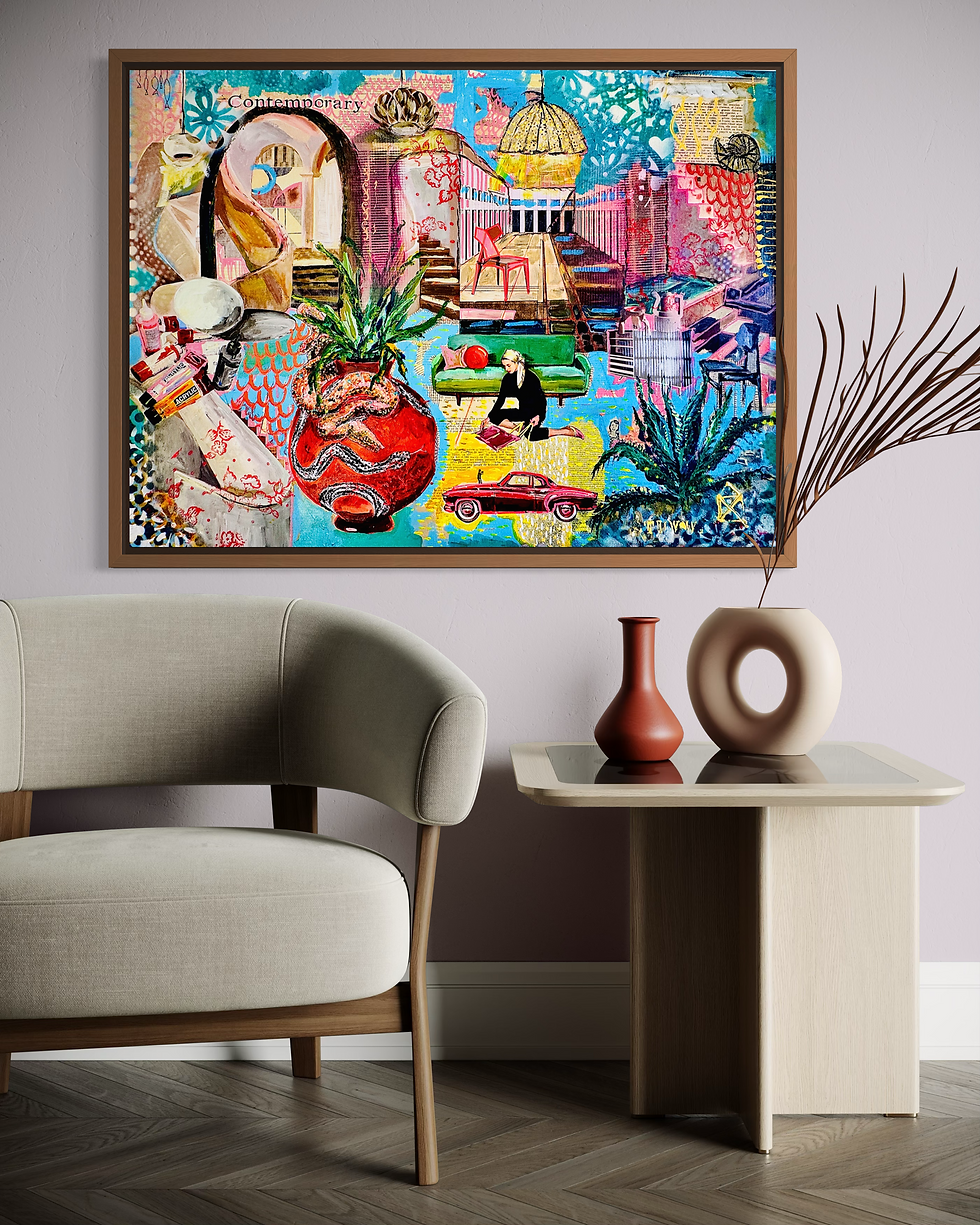 Miniaturbild: Contemporary Comfort Zone 2026: Acryl Mixed Media on Canvas