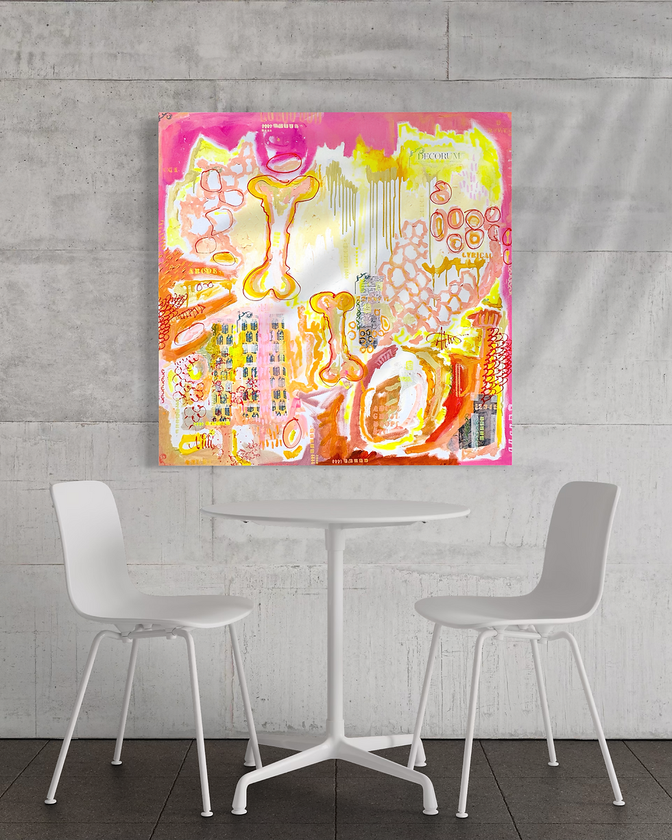 Miniaturbild: Lyrical Decorum 2026: Acryl Mixed Media on Canvas