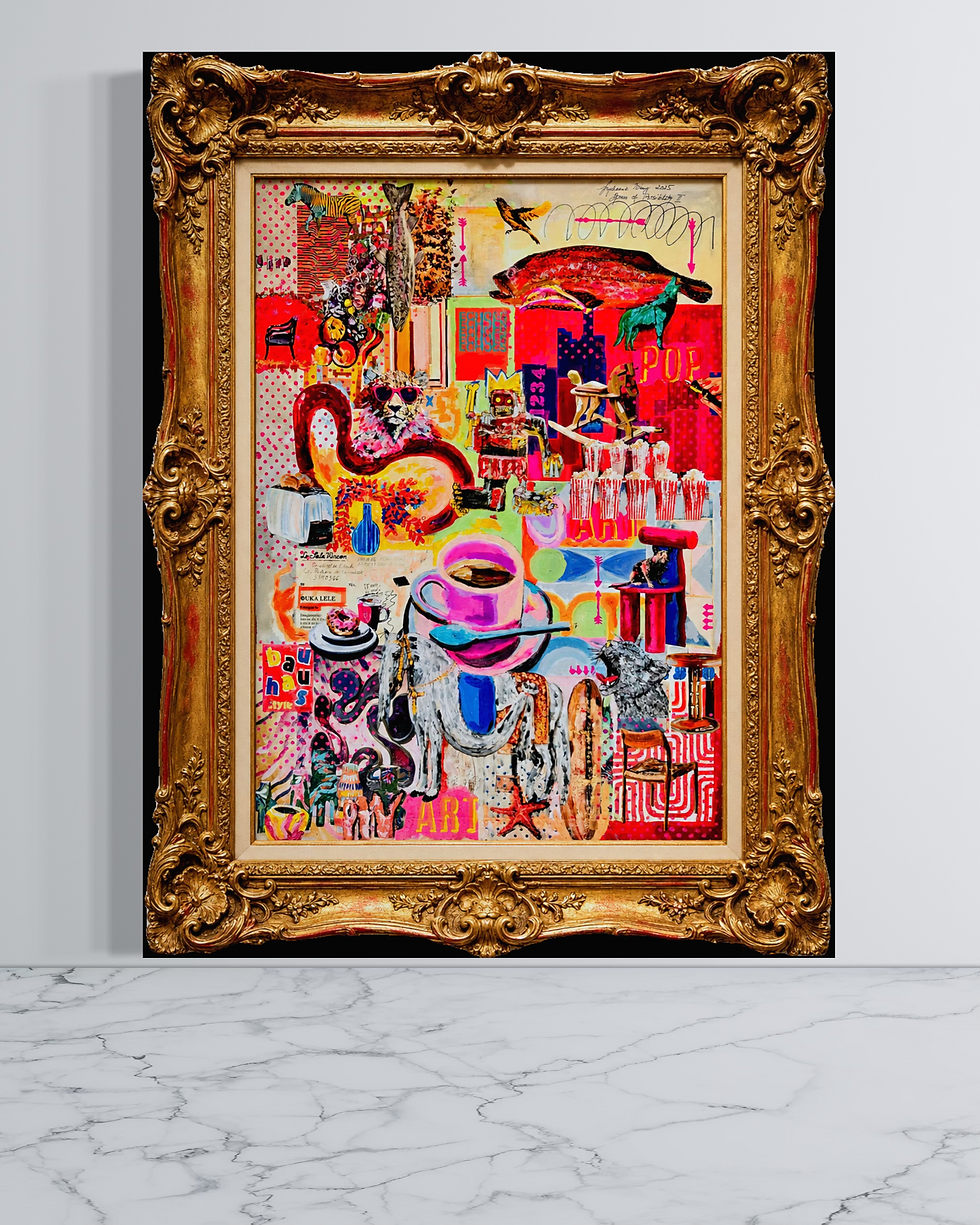 Miniaturbild: Pop Art Breakfast Spaces of Possibility II 2025: Acryl Mixed Media on Canvas