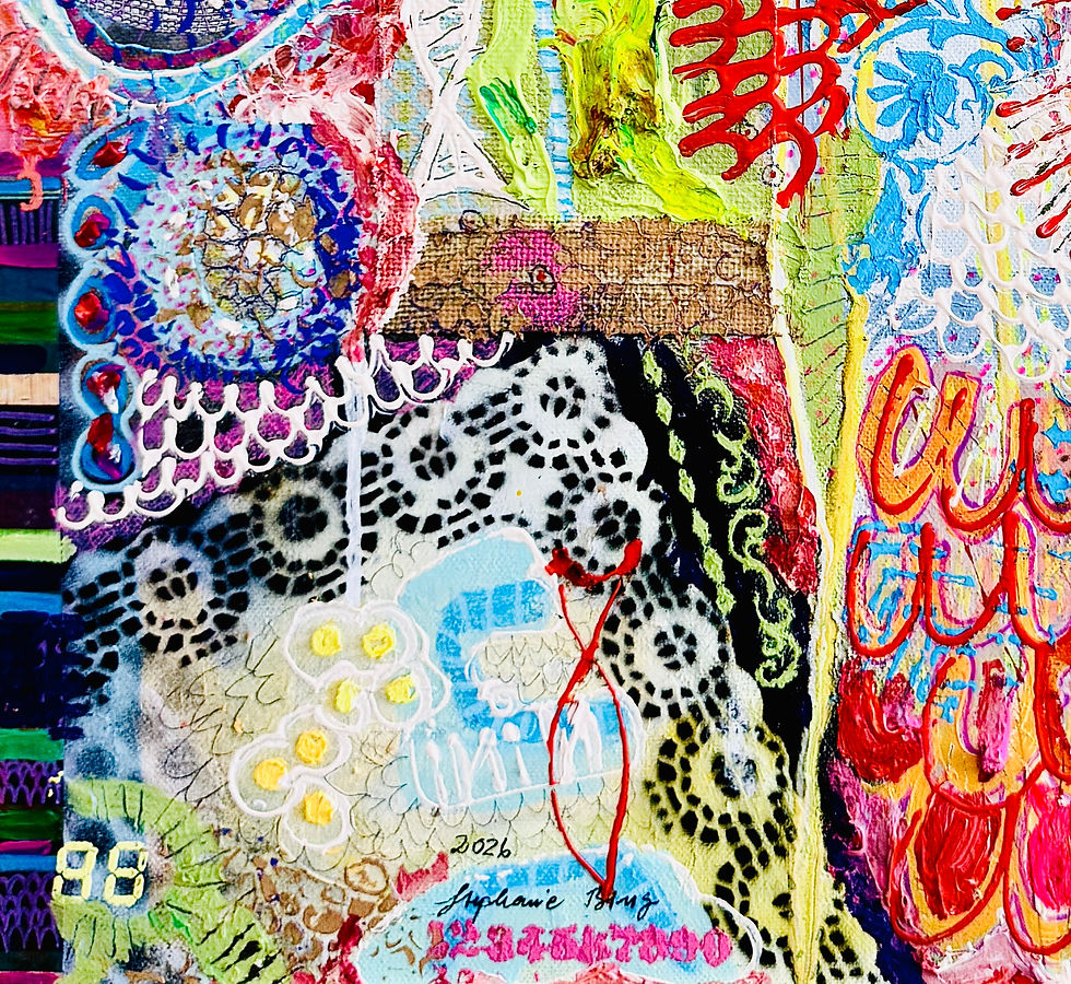 Miniaturbild: Madame Maison 2026: Acryl Mixed Media on Canvas