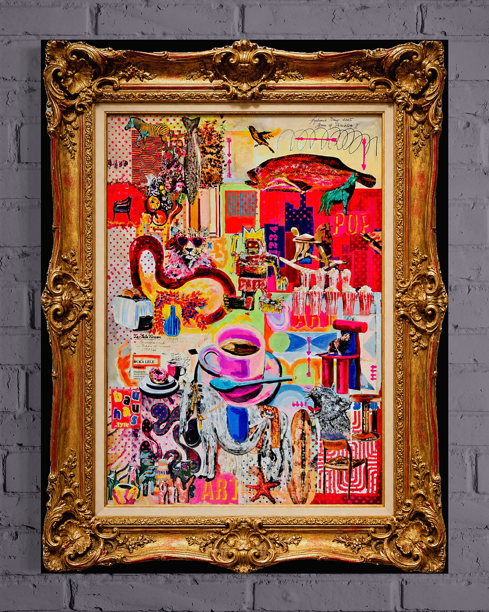 Miniaturbild: Pop Art Breakfast Spaces of Possibility II 2025: Acryl Mixed Media on Canvas