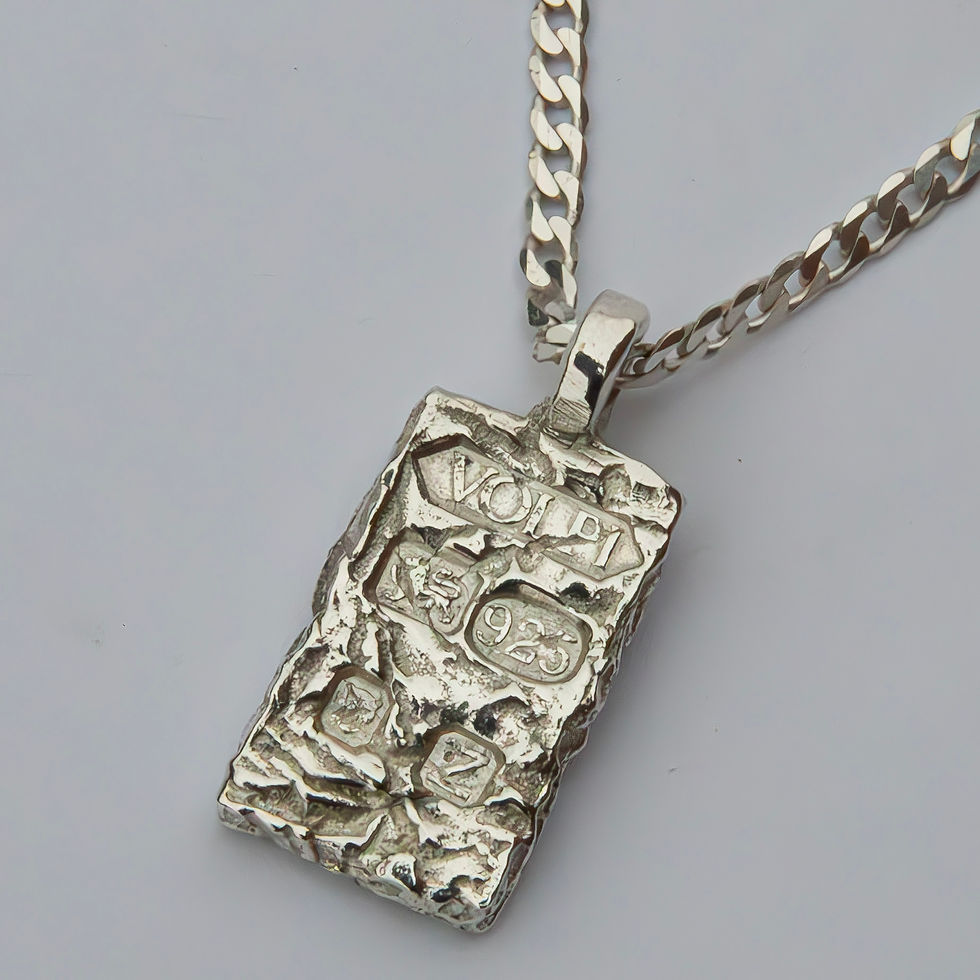 Thumbnail: Hallmarked ingot necklace