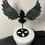 Thumbnail: Moss Agate Crow with Wings