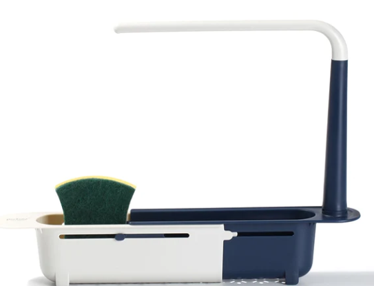 Folomie Telescopic Sink Storage Rack: Keep the Kitchen Sink Clean and Tidy content media
