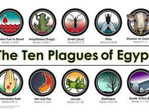 What are the 10 plagues of Egypt? How far apart were each of the plagues?