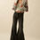 Thumbnail: Alpine-Knit Shrug Cardigan and Tube Top Set