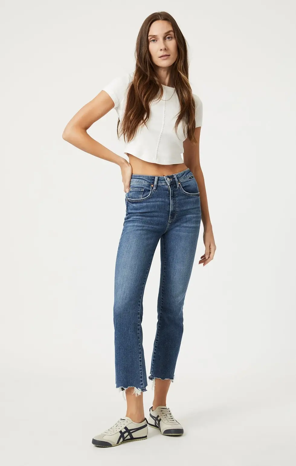 Thumbnail: MAVI | Anika Mid-Rise Crop Flare