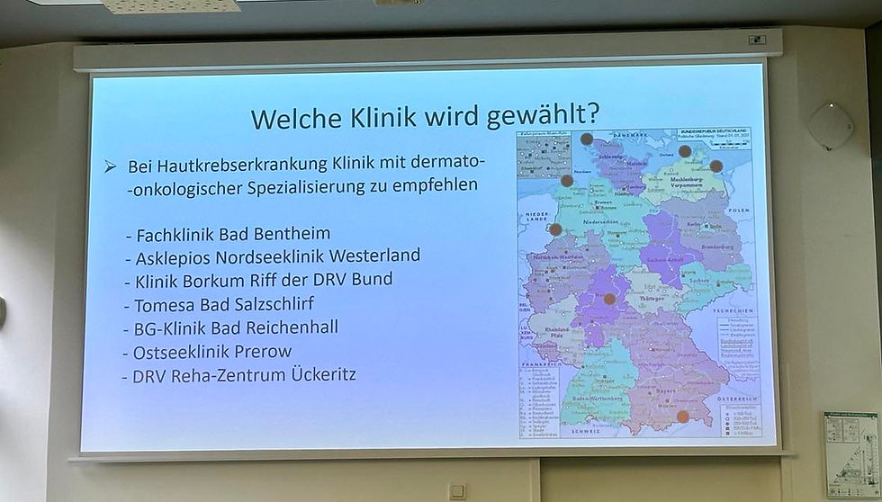 Rehakliniken mit der Spezialisierung auf Hautkrebs, Vortrag von Priv.-Doz. Dr. med. Athanasios Tsianakas