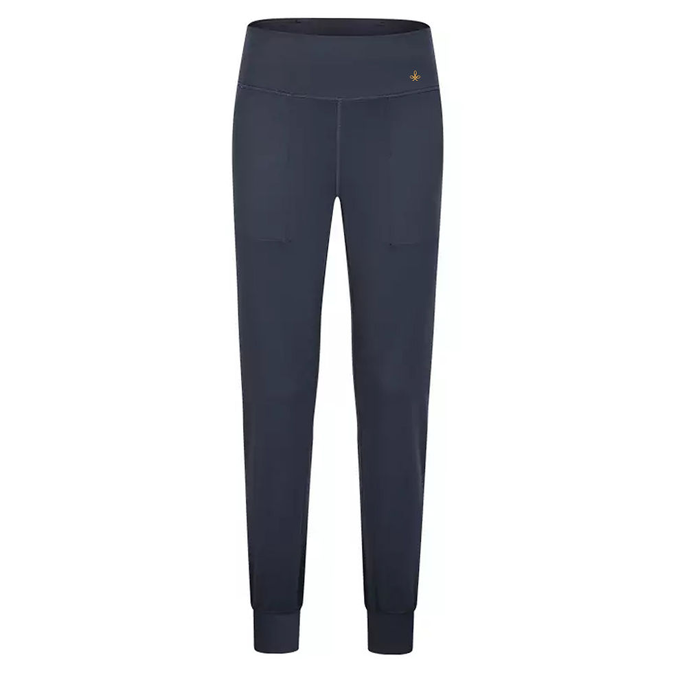 Thumbnail: a front view photo of the ankle length joggers in grey rock
