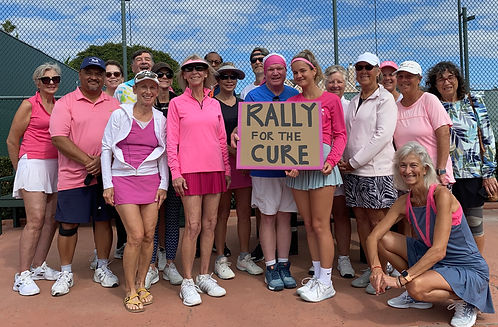 An image of many people who came together for the Fundraiser for the Rally for the Cure 2023 at the LJTC.
