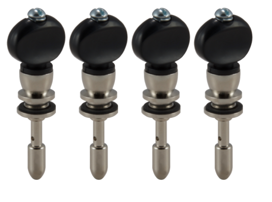 Grover Champion Violin Pegs - Black Button