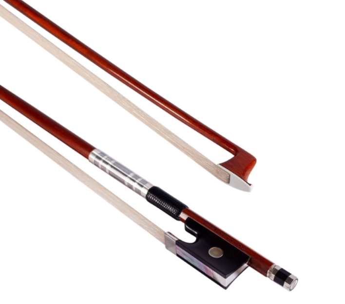 J.T.L Bow - George Leon Lamy Style with 925 Silver, Striped Lapping - Violin