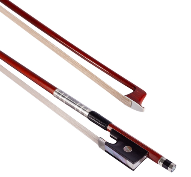 J.T.L Bow - Joseph Alfred Lamy Style with 925 Silver, Striped Lapping - Violin