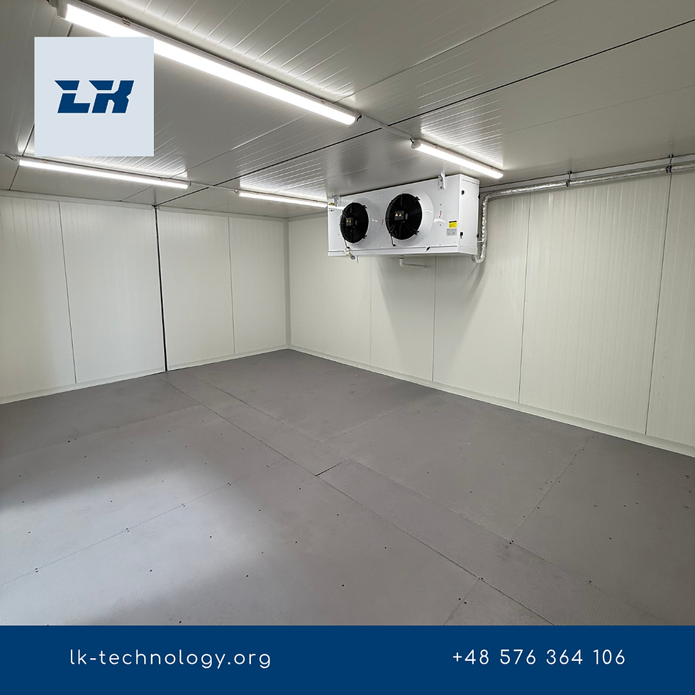Miniatura: Zewnętrzna Mroźnia Modułowa 600x460 cm | Wjazd na Palety | Do -22°C