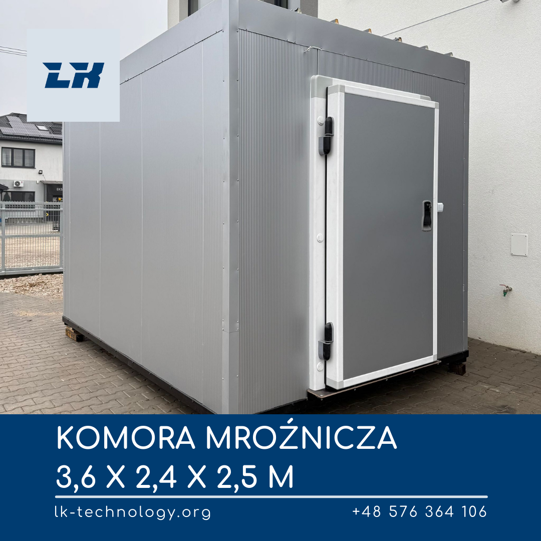 Mroźnia Mobilna Kontenerowa 360x240 | Zamrażanie 1000kg